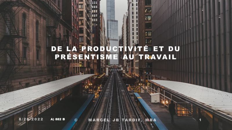 Lire la suite à propos de l’article De la productivité et du présentisme au travail