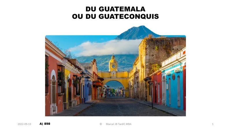 Lire la suite à propos de l’article Du Guatemala ou du Guateconquis