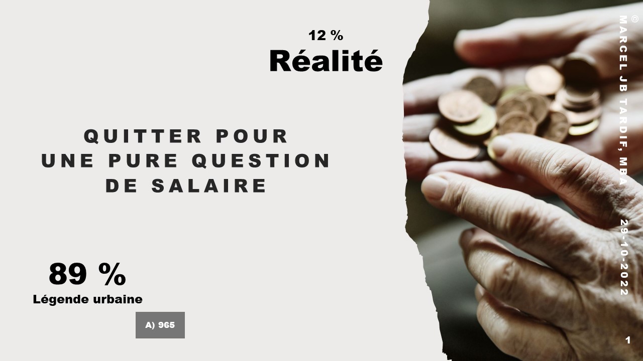 Lire la suite à propos de l’article Quitter pour une pure question de salaire