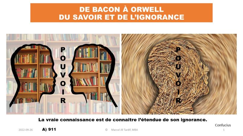 Lire la suite à propos de l’article De Bacon à Orwell, du savoir et de l’ignorance