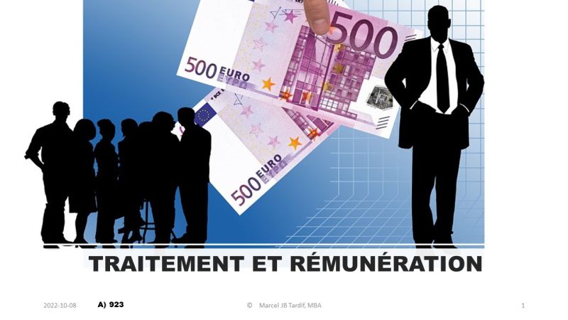 Lire la suite à propos de l’article Traitement et rémunération