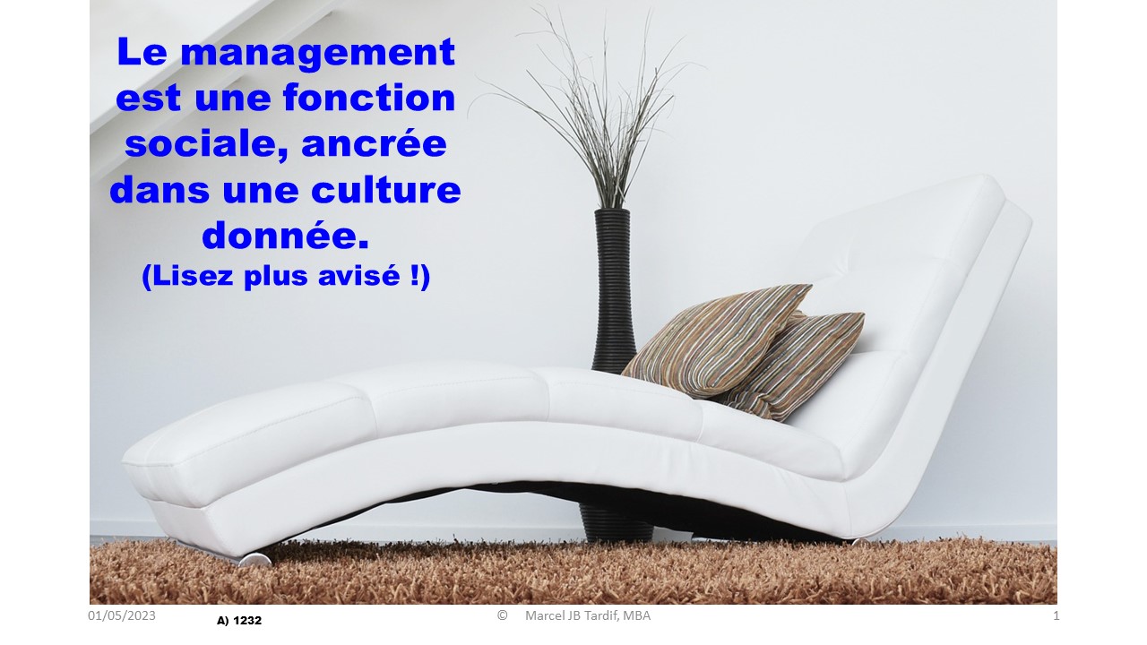 Lire la suite à propos de l’article Management et fonction sociale