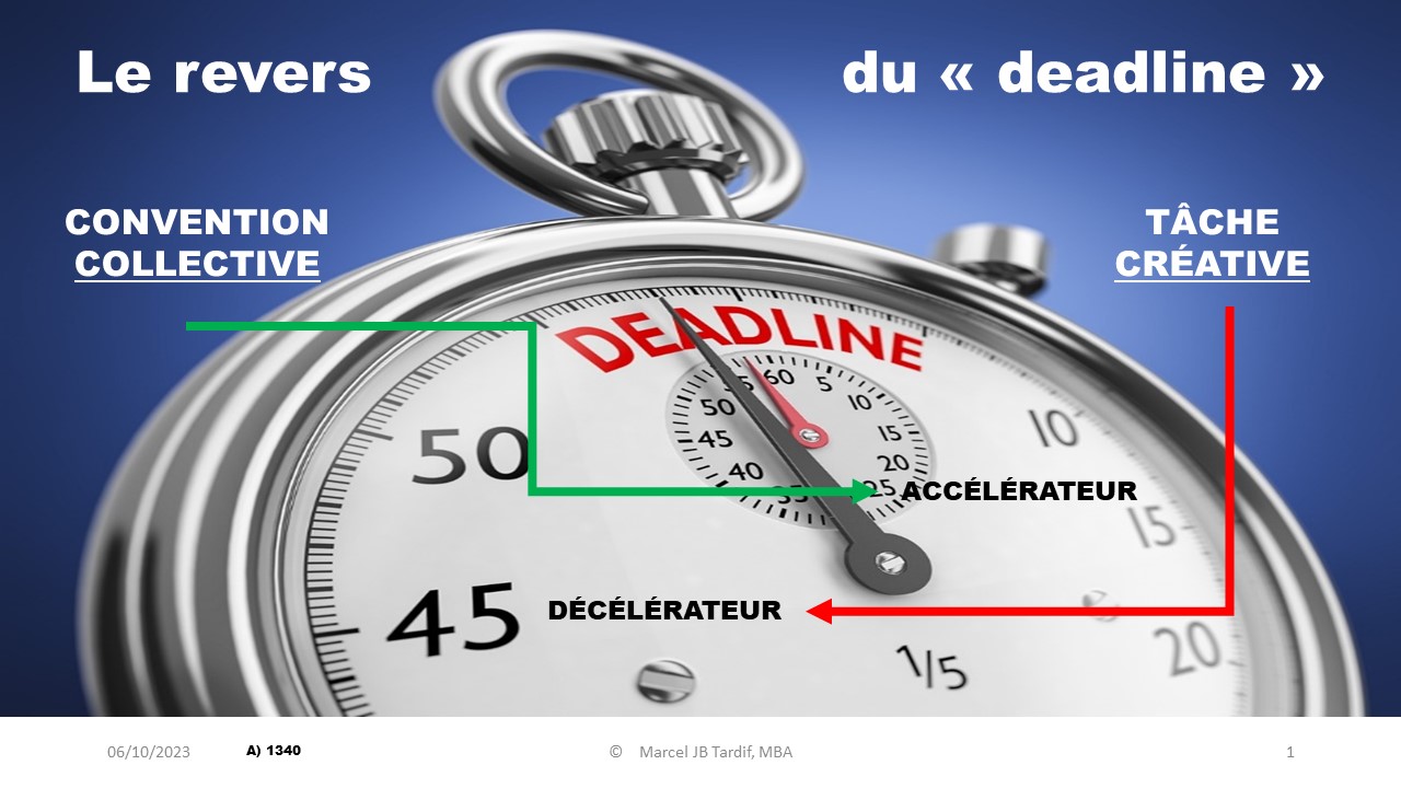 You are currently viewing Le revers du « deadline »