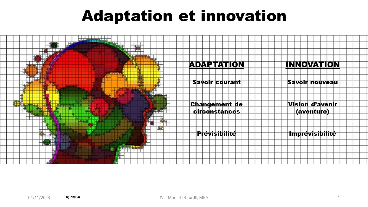 Lire la suite à propos de l’article Adaptation et innovation